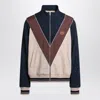 Valentino Garavani Zip-up Sweatshirt With Vlogo Patch In Multi