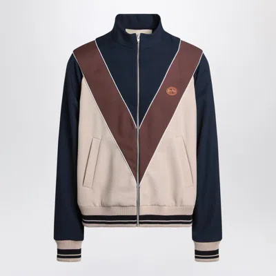 Valentino Garavani Zip-up Sweatshirt With Vlogo Patch In Multi