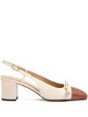 Valentino Slingback Valet Du Roi Pumps In Butter/tobacco In Nude