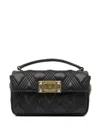 Valentino Rockstud Leather Shoulder Bag In Black