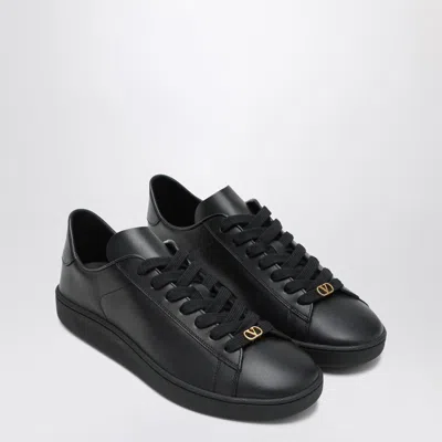 Valentino Garavani Royco Sneaker In Soft Nappa Calfskin In Black