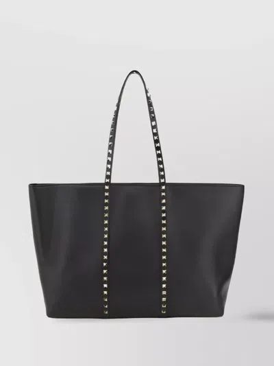 Valentino Garavani Garnet Leather Rockstud Tote Bag