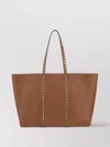 Valentino Garnet Leather Rockstud Tote Bag