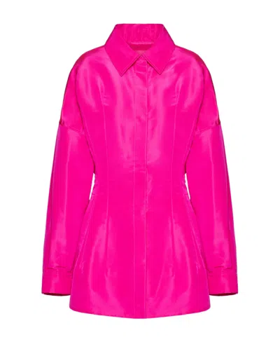 VALENTINO VALENTINO FAILLE LONG-SLEEVED PEA COAT