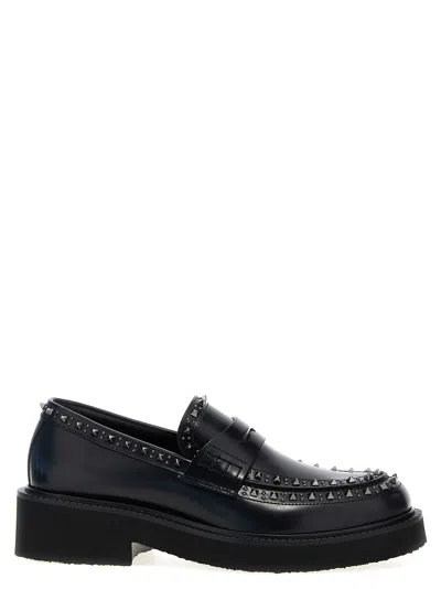 Valentino Garavani Gentleglam Loafers In Nero