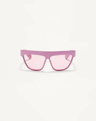 Valentino Garavani Valentino Geometric Acetate Eyewear Unisex Pink/pink 62