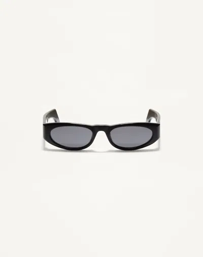 Valentino Garavani Valentino Geometric Acetate Frames Unisex Black/grey 53 In Multi