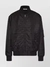 Valentino Geometric Pattern Lightweight Bomber Jacket In Black
