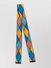 Valentino Geometric Pattern Lightweight Rectangular Scarf
