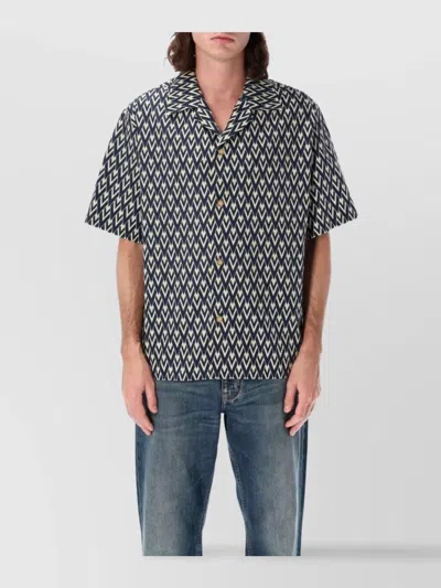 Valentino Geometric Pattern Short Sleeves Shirt