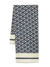 Valentino Geometric-patterned Scarf In Neutrals