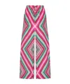 Valentino Geometric-print Palazzo Pants In Multi-color