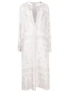 Valentino Geometric-print Silk-cotton Dress