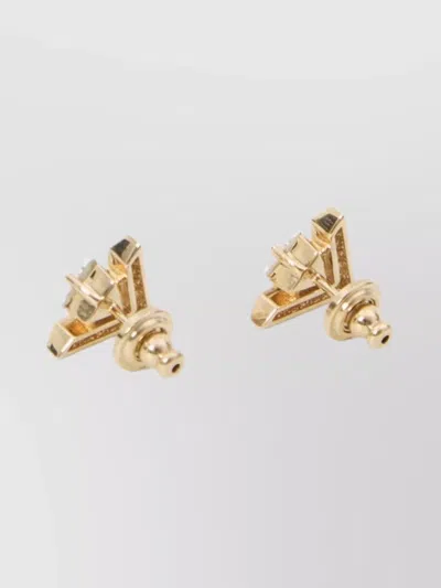 Valentino Garavani Geometric Triangle Stud Body Jewellery In Gold