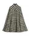 Valentino Virgin Wool-blend Cape In Black