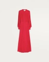 Valentino Silk Georgette Gown In Rot