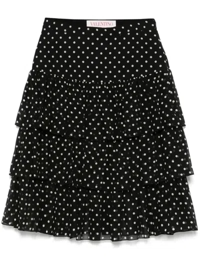 VALENTINO POLKA-DOT MINI SKIRT