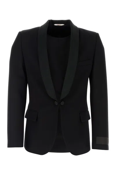 Valentino Garavani Man Blazer Black Size 40 Wool