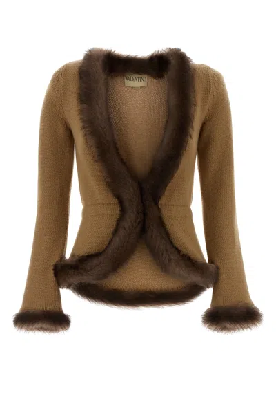 Valentino Camel Cashmere Blazer