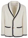 Valentino Men's Cotton And Wool Jacket In Rgy Burro Indaco