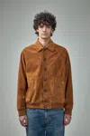 Valentino Giacca Pelle Leather Light Suede Bomber Jacket In Brown