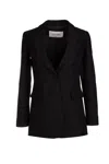 Valentino Single Breasted Blazer In Black