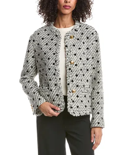 Valentino Giacca Wool-blend Jacket In White