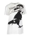 Valentino Giant Beaked Bird Print T-shirt In White