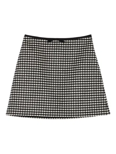 VALENTINO GINGHAM MINI SKIRT