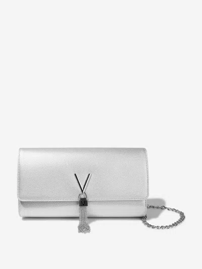 Valentino Garavani Valentino Girls Divina Pochette Bag In Silver