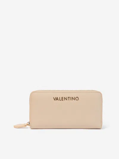 Valentino Garavani Kids' Valentino Girls Divina Sa Zip Around Wallet In Beige