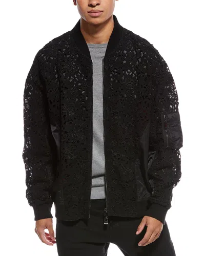 Valentino Giubbino Knit Jacket In Black