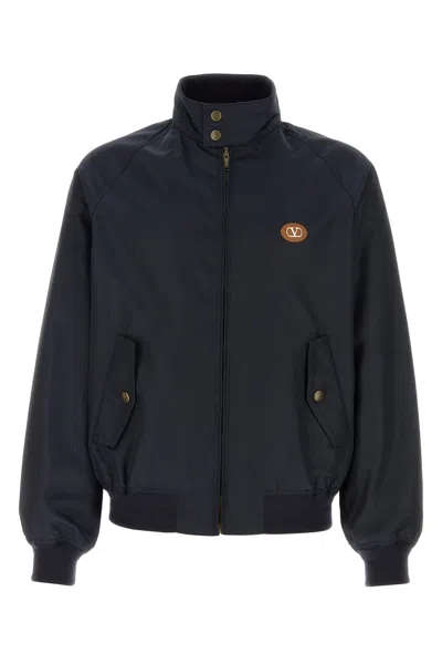 VALENTINO VALENTINO GARAVANI NAVY BLUE NYLON JACKET