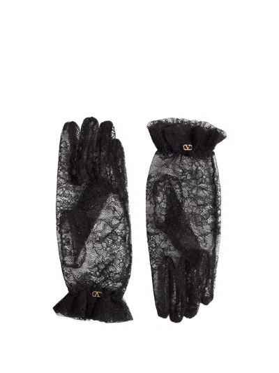 Valentino Garavani Gloves Blacks And Greys