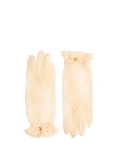 Valentino Garavani Gloves Blush Grey/oro