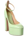 Valentino Go 155 Patent Platform Pump In Green