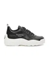 Valentino Go Logo Sneakers In Black