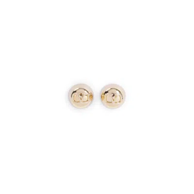 Valentino Garavani Chic Brass Earrings For Women In Gold