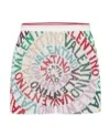 Valentino Gold And Silver Jacquard  Loop Shorts In Pink
