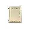 Valentino Gold Calf Leather Bos Taurus Wallet In Gold