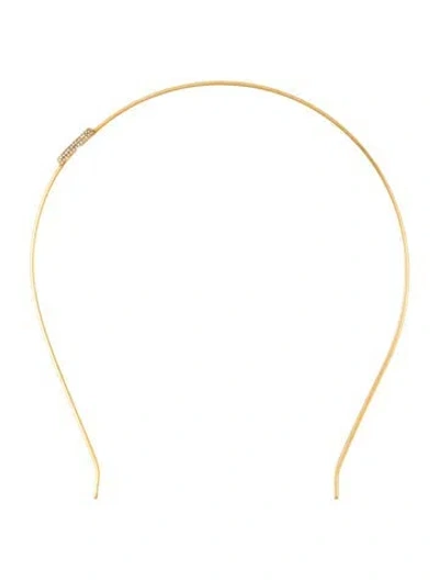 Pre-owned Valentino Garavani Gold Headband