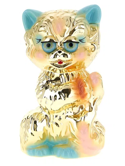 Valentino Garavani Women Gold Le Chat De La Maison Clutch In Multi