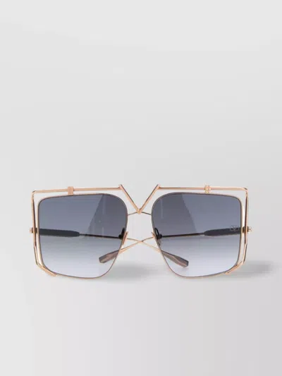 Valentino Gold Metal V-light Sunglasses