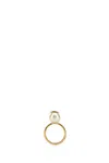 Valentino Garavani Women Gold Metal Vlogo Signature Ring In Oro18creamcrystalsilvershade