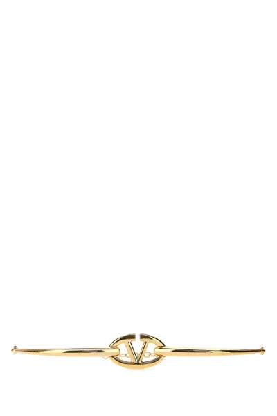 Valentino Garavani Gold Metal Vlogo The Bold Edition Belt In Oro18