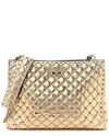 Valentino Gold Metallic Calfskin Leather Rockstud Tote (authentic Pre-loved) In Gold