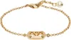 Valentino Gold Oval Bracelet In R5g Oro/cream