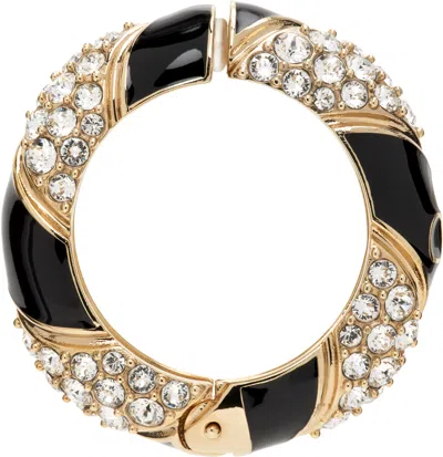 Valentino Garavani Gold Pas Plus Mono Single Earring In Multi