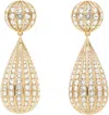 Valentino Women's Poetiques Des Gouttes Earrings In 9mn Oro/crystal