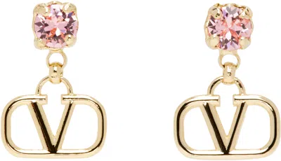 Valentino Garavani Gold Vlogo Signature Earrings